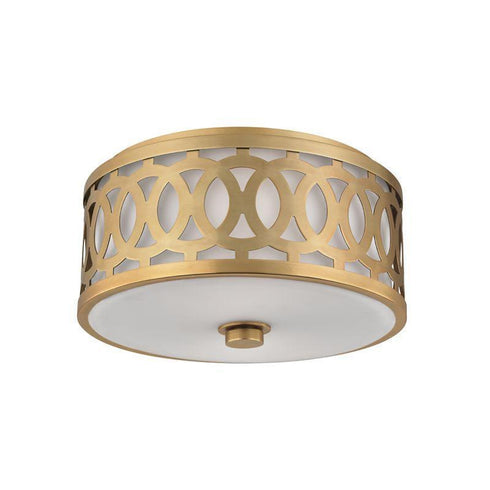 Hudson Valley Genesee 2 Light Medium Flush Mount Model: 4314-AGB