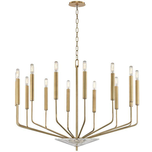 Hudson Valley Gideon 14 Light Chandelier Model: 2614-AGB