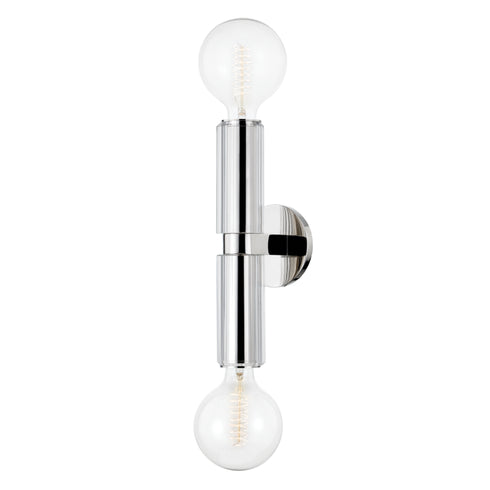 Hudson Valley Gilbert 2 Light Wall Sconce Model: 9842-AGB