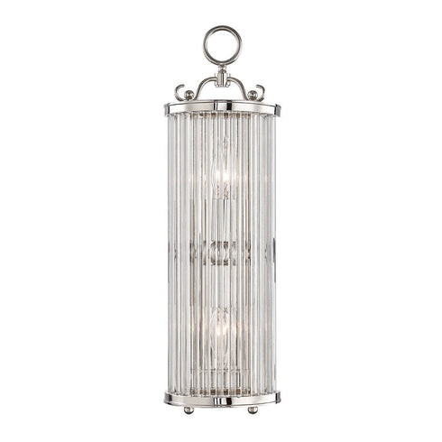 Hudson Valley Glass No. 1 1 Light Wall Sconce Model: MDS200-AGB