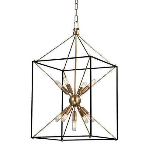 Hudson Valley Glendale 9 Light Pendant Model: 8916-AGB