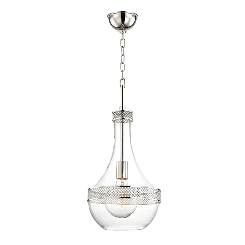 Hudson Valley Hagen 1 Light Small Pendant Model: 1810-PN