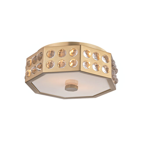Hudson Valley Hansen 2 Light Semi Flush Model: 8866-AGB