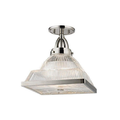 Hudson Valley Harriman 1 Light Semi Flush Model: 4410-AGB