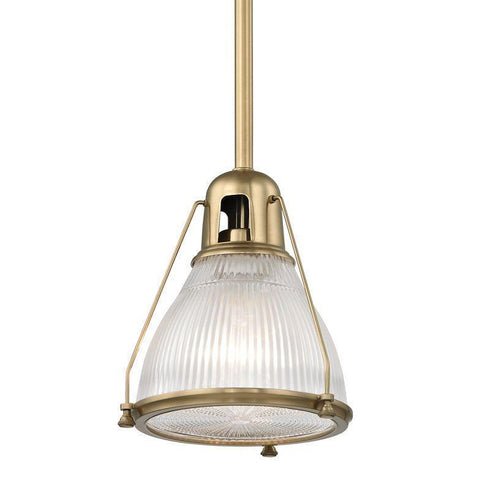 Hudson Valley Haverhill 1 Light Pendant Model: 7308-AGB