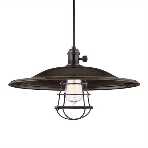 Hudson Valley Heirloom 1 Light Pendant Model: 8001-AGB-ML2-WG