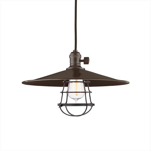 Hudson Valley Randolph 1 Light Pendant Model: 8001-OB-MM1-WG