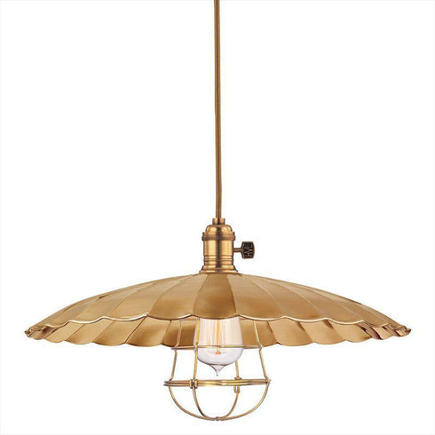 Hudson Valley Heirloom 1 Light Pendant Model: 8002-AGB-ML3-WG