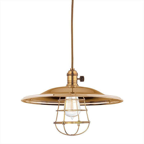 Hudson Valley Heirloom 1 Light Pendant Model: 8002-AGB-MM2-WG