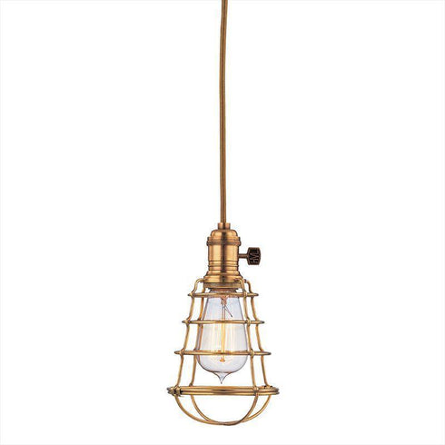 Hudson Valley Heirloom 1 Light Pendant Model: 8002-AGB-WG