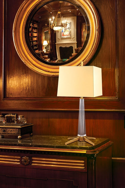 Hudson Valley Hindeman 1 Light Table Lamp Model: L387-AGB-WS