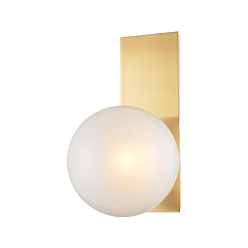 Hudson Valley Hinsdale 1 Light Wall Sconce Model: 8701-AGB