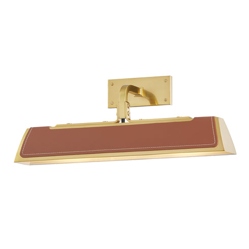 Hudson Valley Holtsville 2 Light Wall Sconce With Saddle Leather Model: 5318-OB