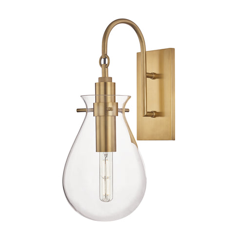 Hudson Valley Ivy 1 Light Wall Sconce Model: BKO100-PN