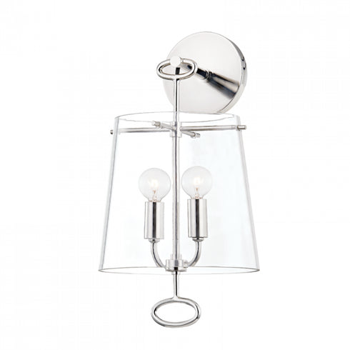 Hudson Valley James 2 Light Wall Sconce Model: 4702-AGB