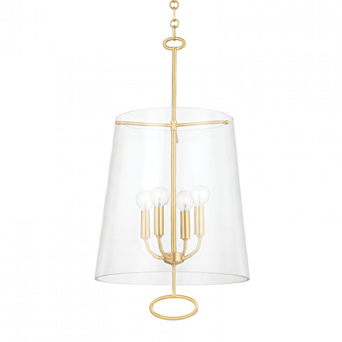 Hudson Valley James 4 Light Pendant Model: 4717-AGB