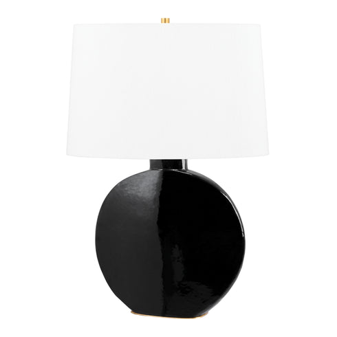 Hudson Valley Kimball 1 Light Table Lamp Model: L1840-AGB/GRY