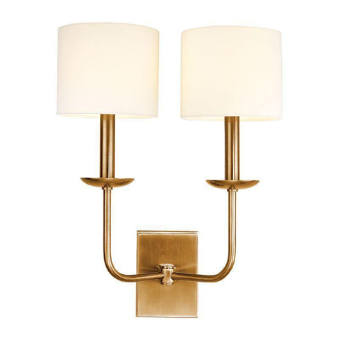 Hudson Valley Kings Point 2 Light Wall Sconce Model: 1712-AGB