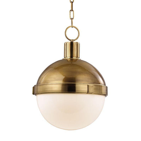 Hudson Valley Lambert 1 Light Pendant Model: 615-AGB