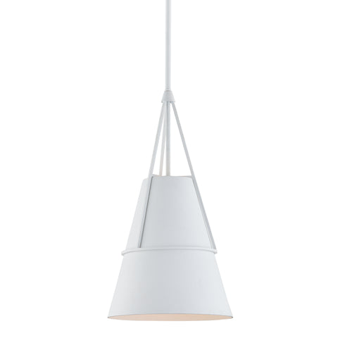 Hudson Valley Lange 1 Light Small Pendant Model: 9910-WP