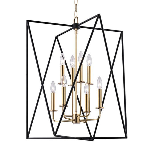 Hudson Valley Laszlo 8 Light Pendant Model: 1124-AGB
