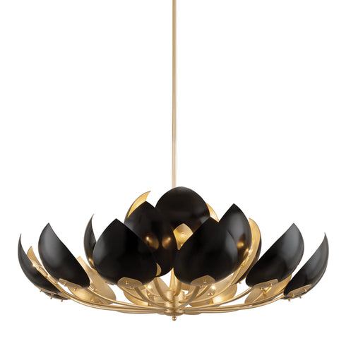 Hudson Valley Lotus 21 Light Chandelier Model: 5754-GL/WH