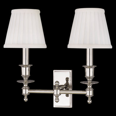 Hudson Valley Ludlow 2 Light Wall Sconce Model: 6802-AGB