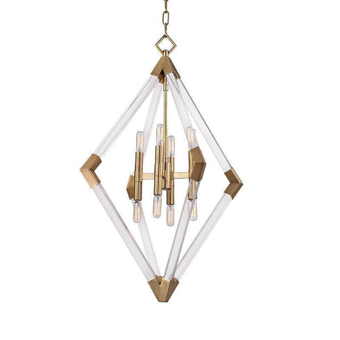 Hudson Valley Lyons 8 Light Pendant Model: 4623-AGB