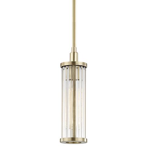 Hudson Valley Marley 1 Light Pendant Model: 9120-AGB