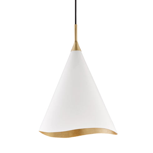 Hudson Valley Martini 1 Light Small Pendant Model: 9613-GL/BLK