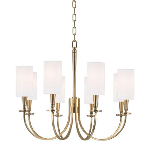 Hudson Valley Mason 8 Light Chandelier Model: 8028-PN
