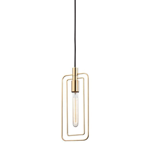 Hudson Valley Masonville 1 Light Pendant Model: 3030-AGB