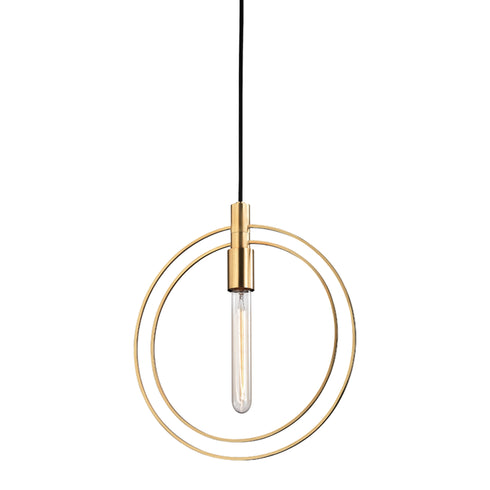 Hudson Valley Masonville 1 Light Pendant Model: 3050-AGB
