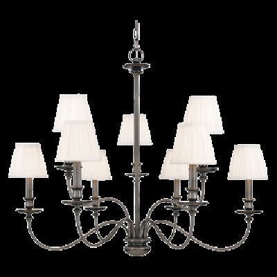 Hudson Valley Menlo Park 9 Light Chandelier Model: 4039-AGB
