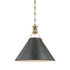Hudson Valley Metal No.2 1 Light Large Pendant Model: MDS952-PN