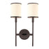 Hudson Valley Modern 2 Light Wall Sconce Model: 622-OB