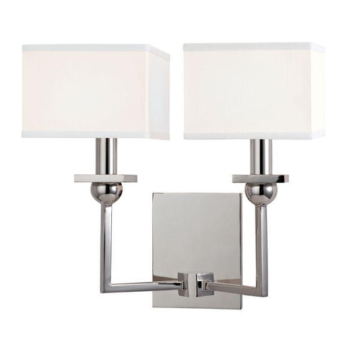 Hudson Valley Morris 2 Light Wall Sconce Model: 5212-PC-WS