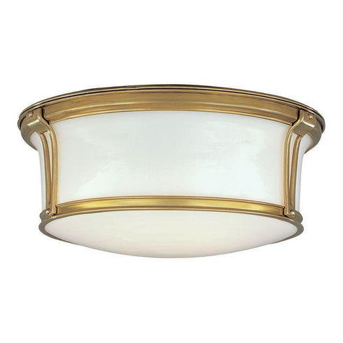 Hudson Valley Newport 3 Light Flush Mount Model: 6515-AGB