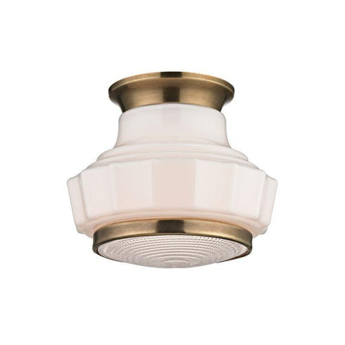Hudson Valley Odessa 1 Light Semi Flush Model: 3809F-AGB