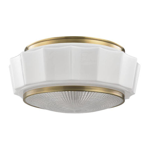 Hudson Valley Odessa 3 Light Flush Mount Model: 3816F-AGB