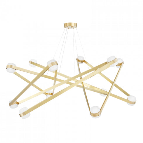 Hudson Valley Orbit 12 Light Chandelier Model: 2756-AGB