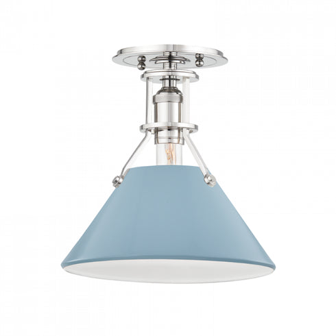 Hudson Valley Painted No.2 1 Light Semi Flush Model: MDS353-PN/OW