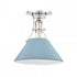 Hudson Valley Painted No.2 1 Light Semi Flush Model: MDS353-PN/OW