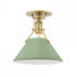 Hudson Valley Painted No.2 1 Light Semi Flush Model: MDS353-PN/OW