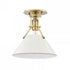 Hudson Valley Painted No.2 1 Light Semi Flush Model: MDS353-PN/OW