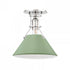 Hudson Valley Painted No.2 1 Light Semi Flush Model: MDS353-PN/OW