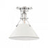 Hudson Valley Painted No.2 1 Light Semi Flush Model: MDS353-PN/OW
