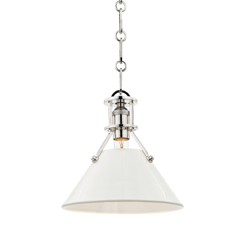 Hudson Valley Painted No.2 1 Light Small Pendant Model: MDS351-AGB/DBL