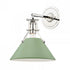 Hudson Valley Painted No.2 1 Light Wall Sconce Model: MDS350-AGB/LFG