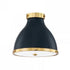 Hudson Valley Painted No. 3 2 Light Flush Mount Model: MDS360-AGB/DBL